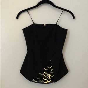 Rachel Roy black strapless top- Never worn